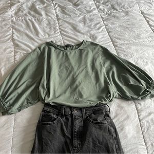 Primark sage green blouse